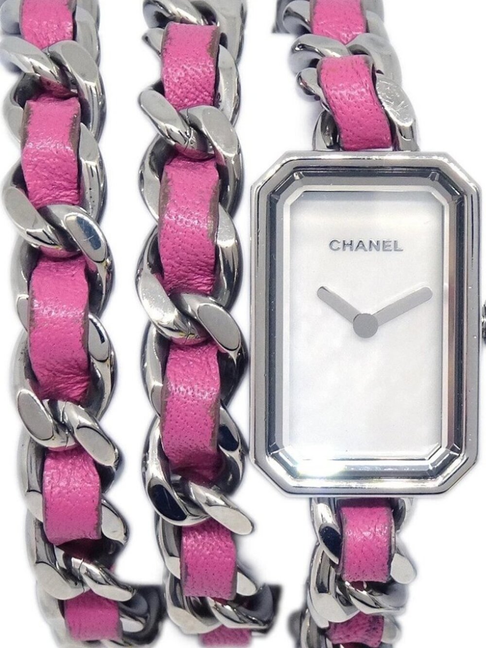 Chanel H4557 Premiere Rock Pop Quartz Watch Silver SS